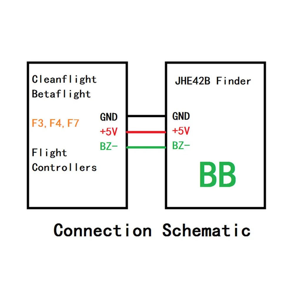 Product image Mini JHE42B-s / JHE42B / JHE20B Finder 5V 110DBI Loud Buzzer Built-in Battery with LED Light for RC FPV Drone FC 2