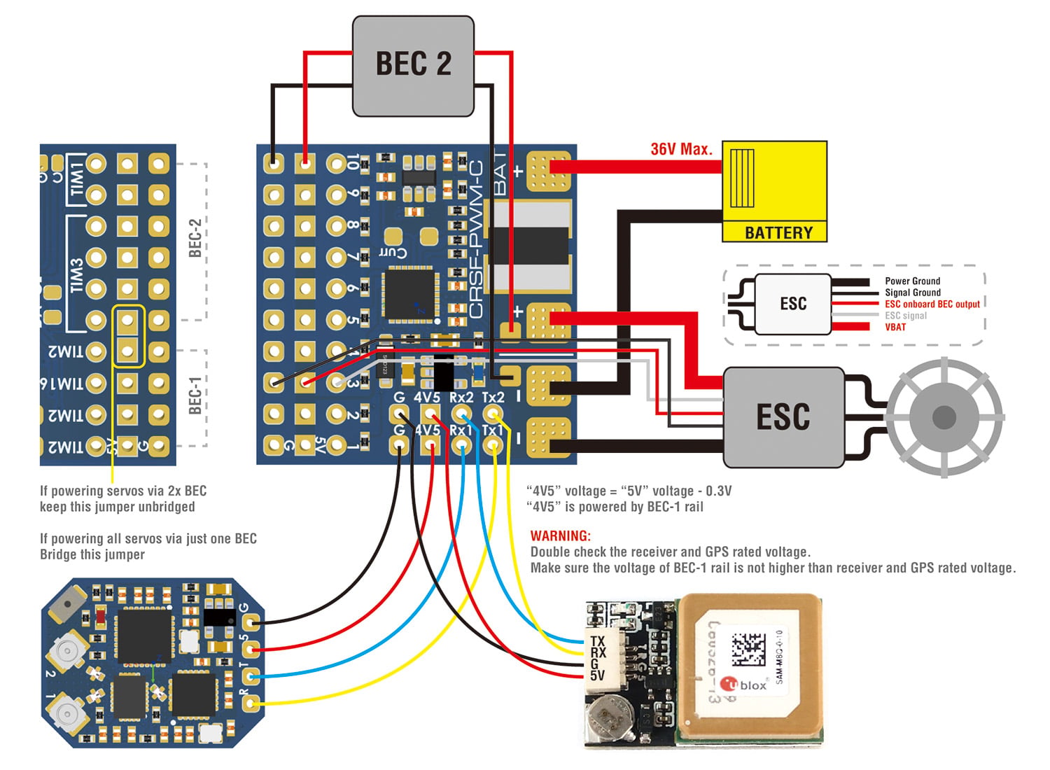 Matek CRSF To 10CH PWM Converter (CRSF-PWM-C) 3 CRSF PWM C 4