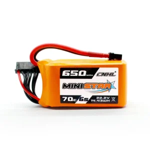 CNHL MiniStar 650mAh 22.2V 6S 70C Lipo Battery with XT30U Plug