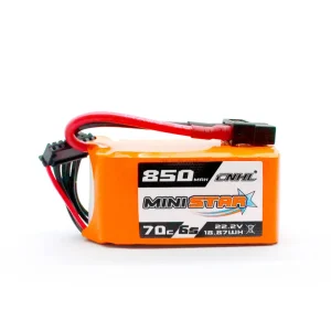 CNHL MiniStar 850mAh 22.2V 6S 70C Lipo Battery with XT60 Plug