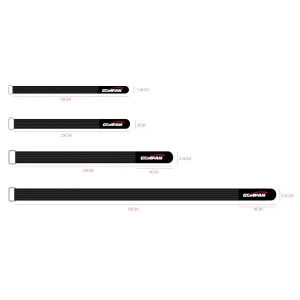 Gemfan High Strength Non Slip Anti Skid Lipo Strap 25x1.6cm 25x2cm 33x2cm 55x2cm